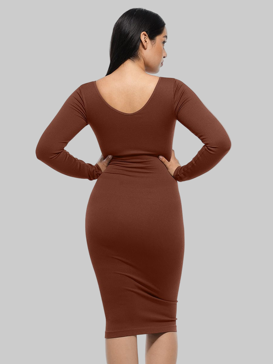 Kali Dress - Long Sleeve - Cocoa