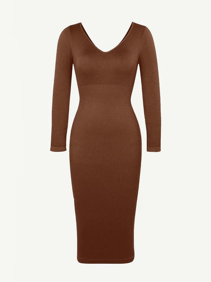 Kali Dress - Long Sleeve - Cocoa