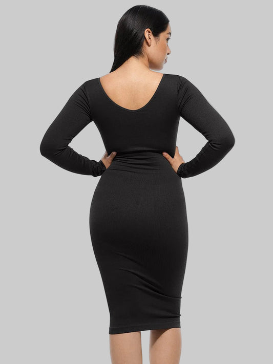 Kali Dress - Long Sleeve - Black